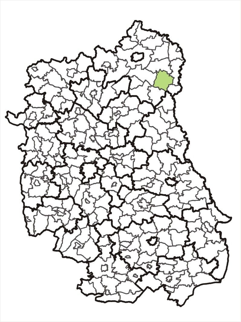 Gmina Tuczna na tle 

województwa lubelskiego